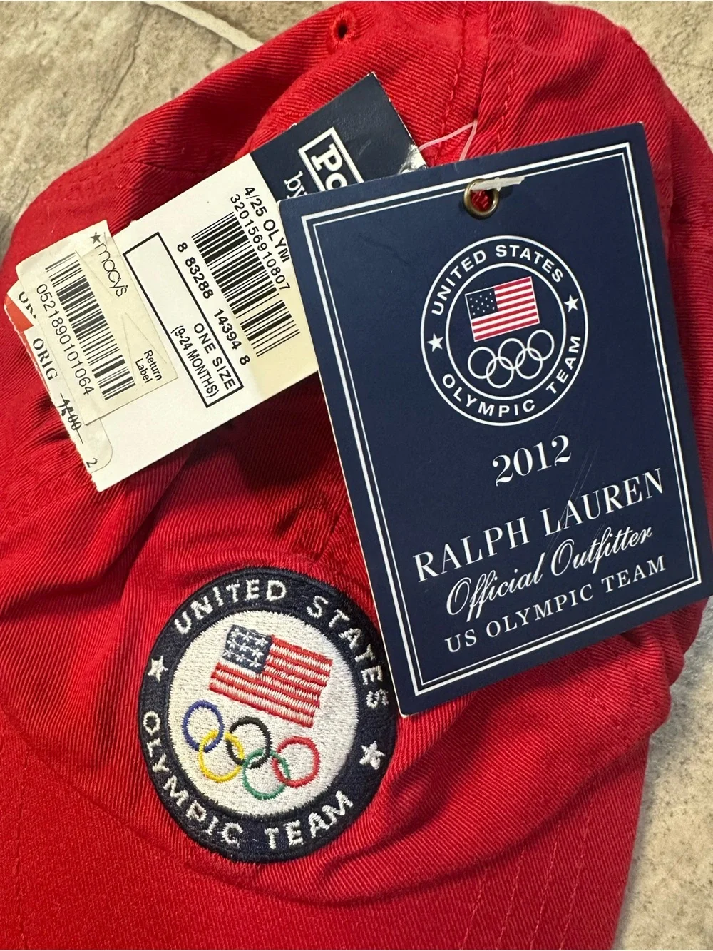 NWT Baby Polo Ralph Lauren United States 2012 Olympic Team hat
